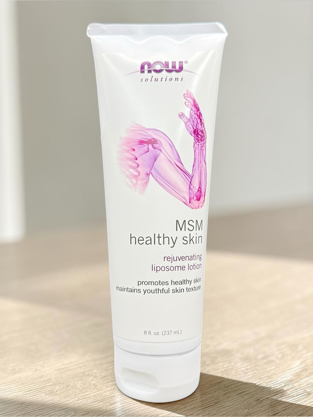 NOW Solutions MSM Healthy Skin Liposome Lotion 8oz Almond oil & Aloe